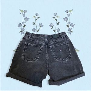 Tommy Hilfiger black high waisted shorts